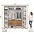 Roupeiro 06 Portas Premium - Ref. D338-129 - Off White/Nature - Moveis Henn - Imagem 4