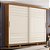 Roupeiro 02 Portas Cayman 100% MDF - Ref. D337-127 - Nature/Off White - Móveis Henn - Imagem 1