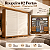 Roupeiro 250cm 02 Portas Cayman 100% MDF - Ref. D337-221 - Cinamomo/Off White - Móveis Henn - Imagem 1