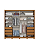 Roupeiro 250cm 02 Portas Cayman 100% MDF c/ Espelho - Ref. D337-214 - Cinamomo - Móveis Henn - Imagem 5