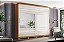 Roupeiro 02 Portas Cayman 100% MDF c/ Espelho - Ref. D337-221 - Cinamomo/Off White - Móveis Henn - Imagem 1