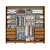Roupeiro 02 Portas Cayman 100% MDF c/ Espelho - Ref. D337-221 - Cinamomo/Off White - Móveis Henn - Imagem 6