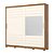 Roupeiro 02 Portas Cayman 100% MDF c/ Espelho - Ref. D337-127 - Nature/Off White - Móveis Henn - Imagem 2