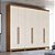 Roupeiro 06 Portas Pétrus 100% MDF - Ref. D336-127 - Nature/Off White - Móveis Henn - Imagem 1