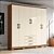 Roupeiro 06 Portas 03 Gavetas Caju - Ref. DA136-127 - Nature / Off White - Moveis Henn - Imagem 1