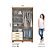 Roupeiro 04 Portas 03 Gavetas Caju - Ref. DA135-127 - Nature/Off White - Moveis Henn - Imagem 4