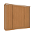 Roupeiro 265cm 04 Portas de Correr 04 Gavetas - Ref. N565 - Canela/Canela-Macadamia - Kappesberg - Imagem 7