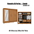 Roupeiro 245cm 05 Portas 04 Gavetas c/ Pés e Espelhos - Ref. CB01N564 - Canela - Kappesberg - Imagem 2