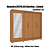 Roupeiro 245cm 05 Portas 04 Gavetas c/ Pés e Espelhos - Ref. CB01N564 - Canela - Kappesberg - Imagem 2