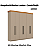 Roupeiro 06 Portas 02 Gavetas London 100% MDF - Corda/Freijo - Móveis Primavera - Imagem 3