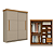 Roupeiro 02 Portas 02 Gavetas Bristrol 100% MDF Ref. BRI10-122 - Corda/Freijo - Móveis Primavera - Imagem 2