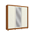 Roupeiro 223cm 03 Portas de Correr 02 Gavetas c/ Pés e Espelhos - Ref. CB01M570 - Canela/Canela - Off - Móveis Kappesberg - Imagem 8