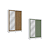 Roupeiro 02 Portas de Correr 02 Gavetas c/ Pé e Espelhos - Ref. CB01N571 - Branco/Nogueira-Verde - Móveis Kappesberg - Imagem 5
