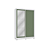 Roupeiro 02 Portas de Correr 02 Gavetas c/ Pé e Espelhos - Ref. CB01N571 - Branco/Nogueira-Verde - Móveis Kappesberg - Imagem 6
