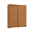 Roupeiro 180cm 03 Portas 02 Gavetas - Ref. C533 - Canela - Móveis Kappesberg - Imagem 4
