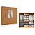 Roupeiro 232cm 06 Portas 02 Gavetas com Pé e Espelho - Ref. CB01M569 - Canela - Kappesberg - Imagem 3
