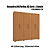 Roupeiro 232cm 06 Portas 02 Gavetas com Pé - Ref. CB02M569 - Canela - Kappesberg - Imagem 2