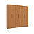 Roupeiro 232cm 06 Portas 02 Gavetas - Ref. M569 - Canela - Kappesberg - Imagem 4
