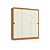 Roupeiro 03 Portas 02 Gavetas - Ref. R589 - Canela/Off White - Móveis Kappesberg - Imagem 3