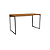 Mesa Secretária 136cm - Ref.LI003 - Canela/Preto - Linha Industrial - Kappesberg - Imagem 3