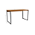 Mesa Secretária 136cm - Ref.LI003 - Canela/Preto - Linha Industrial - Kappesberg - Imagem 4