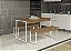Mesa com 02 Bancos - Ref. LI013 - Canela/Branco - Linha Industrial - Kappesberg - Imagem 1