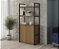 Estante Alta c/ Portas - Ref. LI041 - Canela/Preto - Linha Industrial - Kappesberg - Imagem 1
