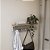 Prateleira c/ Cabide - LI042 - Canela/Branco - Linha Industrial - Kappes Crome - Imagem 1