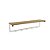 Prateleira c/ Cabide - LI042 - Canela/Branco - Linha Industrial - Kappes Crome - Imagem 2