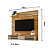 Painel Suspenso Frizz Sublime - Ref. 281140 - Cumaru/Opala - Madetec - Imagem 3