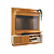 Home Theater Ares - Ref. 654139 - Cinamomo/Off White - Madetec - Imagem 2