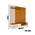 Painel Suspenso Aurora Ref. 291139 - Cinamomo/Off White - Madetec - Imagem 8