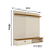 Painel Suspenso Iris Ref. 292139 - Cinamomo/Off White - Madetec - Imagem 4