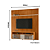 Composição Piso-Teto Prestige - Ref. 767139 - Cinamomo/Off White - Madetec - Imagem 3
