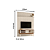 Composição Piso-Teto Premium - Ref. 764130 - Naturale/Off White - Madetec - Imagem 3