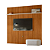Painel Suspenso Piso-Teto Guaporé - Ref. 465139 - Cinamomo/Off White - Madetec - Imagem 2