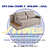 Sofa Cama Courie c/ Aparador - Rincão Estofados - Imagem 3