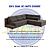 Sofa de Canto Vira-Cama Courie c/ Aparador - Rincão Estofados - Imagem 3