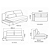 Sofa de Canto Vira-Cama Courie c/ Aparador - Rincão Estofados - Imagem 8