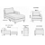 Sofá Haval com Chaise 276cm 02 módulos - Rincão Estofados - Imagem 8