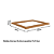Tampo p/ Balcão Cooktop 60cm - E604 - Canela - Kappesberg - Imagem 2
