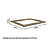 Tampo p/ Balcão Cooktop 60cm - E604 - Nogal - Kappesberg - Imagem 2