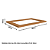 Tampo p/ Balcão Cooktop 80cm - E608 - Canela - Kappesberg - Imagem 2