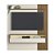 Painel Suspenso Matisse - Cinamomo / Off White - Artely Móveis - Imagem 2