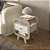 Mesa de Apoio Theo - Naturale/Branco - Artely - Imagem 1
