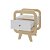 Mesa de Apoio Theo - Naturale/Branco - Artely - Imagem 4