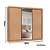 Roupeiro 03 Portas Imperial New 100% MDF - 0924M - Angelin - Moveis Castro - Imagem 8