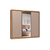 Roupeiro 03 Portas Imperial New 100% MDF - 0924M - Angelin/Duna - Moveis Castro - Imagem 2