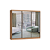 Roupeiro 03 Portas Espelho Imperial New 100% MDF - 09243E - Angelin - Moveis Castro - Imagem 2