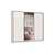Roupeiro 03 Portas Imperial New 100% MDF - 0924M - Branco - Moveis Castro - Imagem 2
